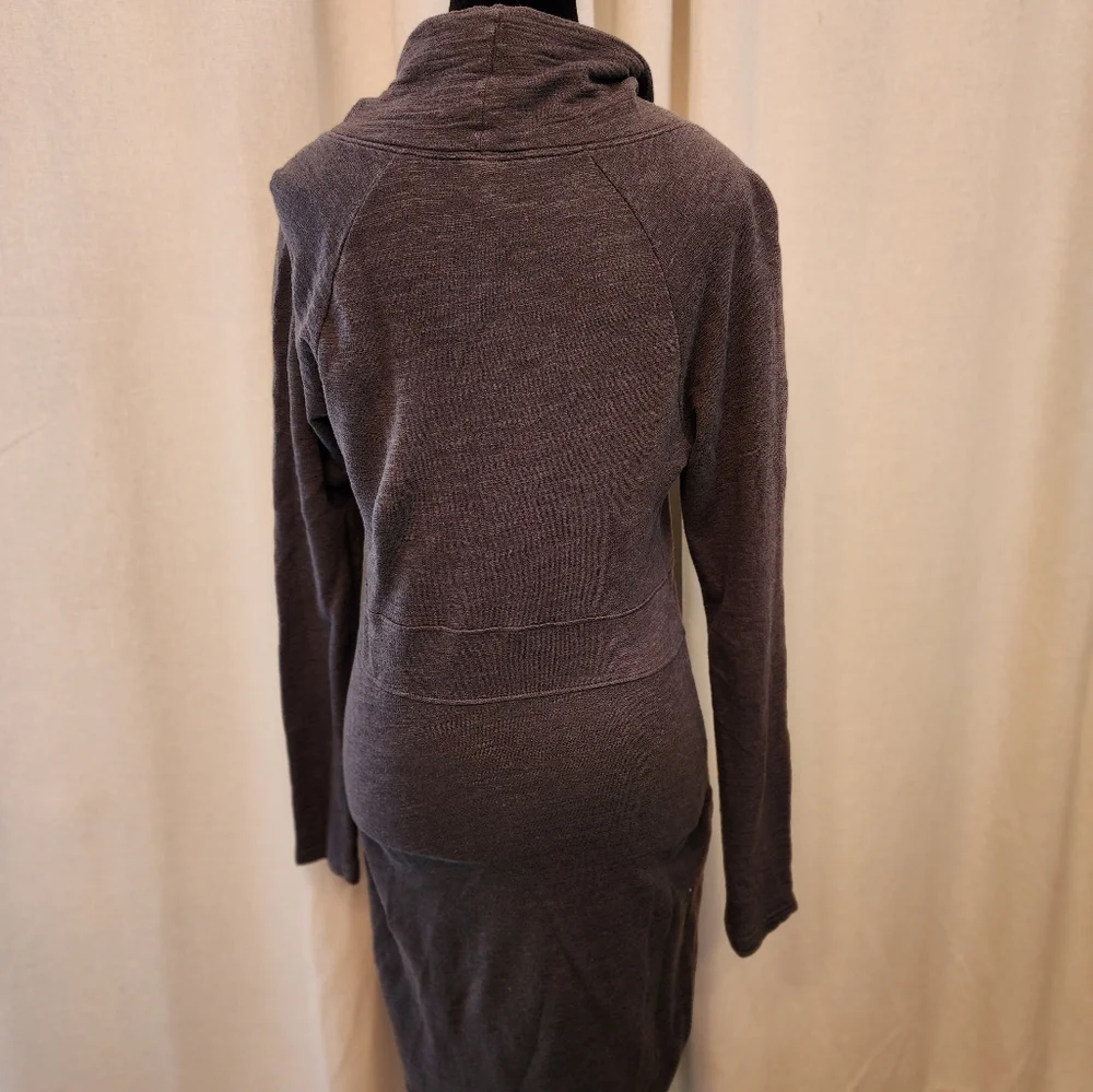 Lucy Cowl Neck Sweatshirt Dress color Grey size S - Picture 3 of 8